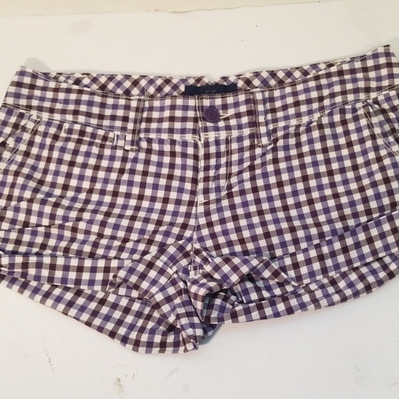 American Eagle gingham plaid print shorts - Picture 1 of 4